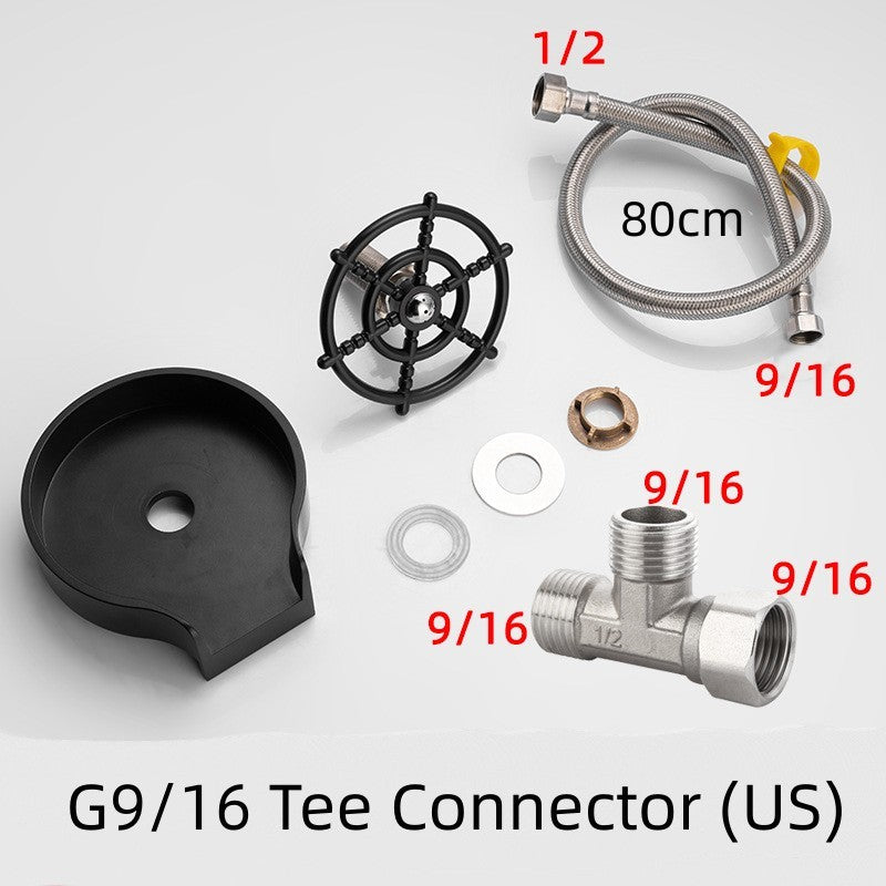 Bar Counter Cup Washer Sink High-pressure Spray Automatic Faucet Coffee Pitcher Wash Cup Tool Kitchen CJCF119569002BY 85 R$ "Lar & Estilo'' "Lar & Estilo''