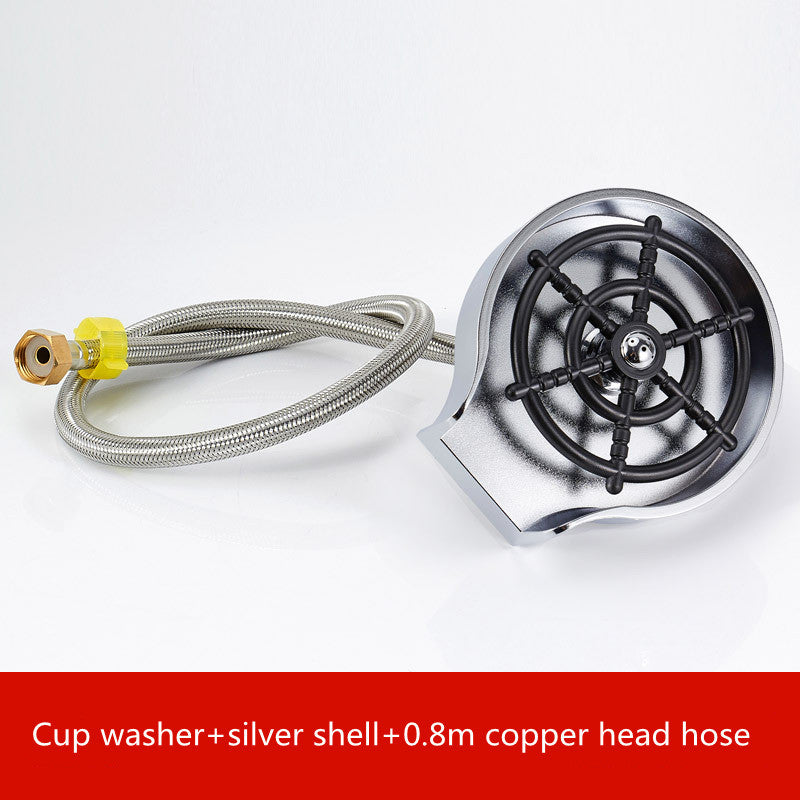 Bar Counter Cup Washer Sink High-pressure Spray Automatic Faucet Coffee Pitcher Wash Cup Tool Kitchen CJCF119569002BY 85 R$ "Lar & Estilo'' "Lar & Estilo''