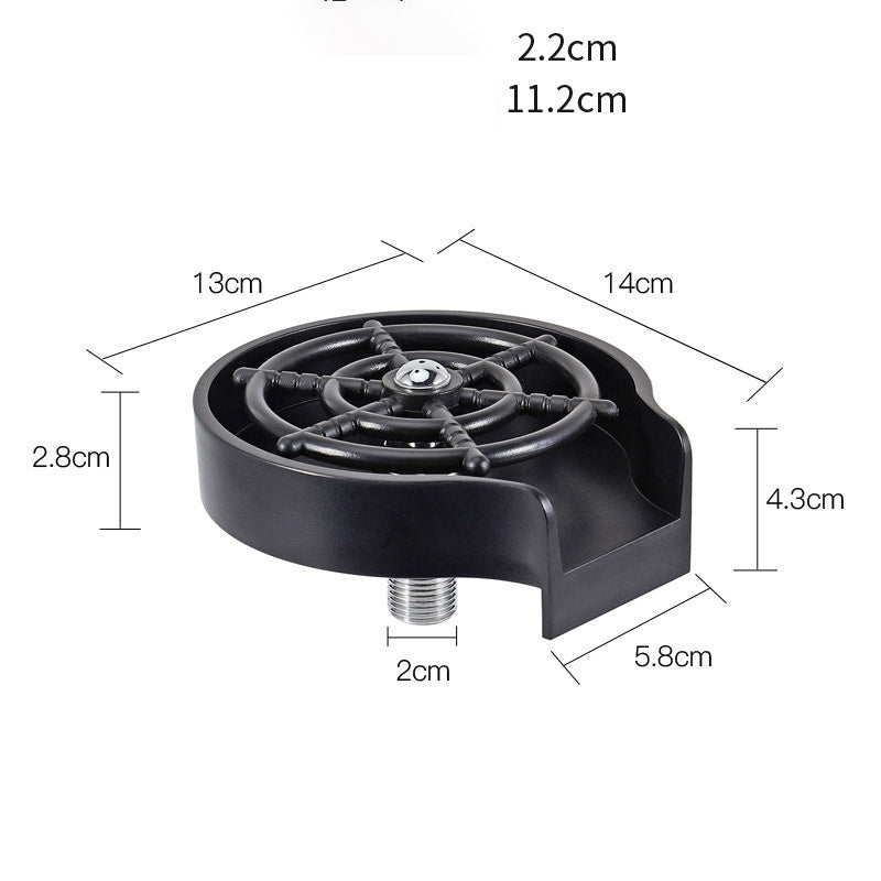 Bar Counter Cup Washer Sink High-pressure Spray Automatic Faucet Coffee Pitcher Wash Cup Tool Kitchen CJCF119569002BY 85 R$ "Lar & Estilo'' "Lar & Estilo''