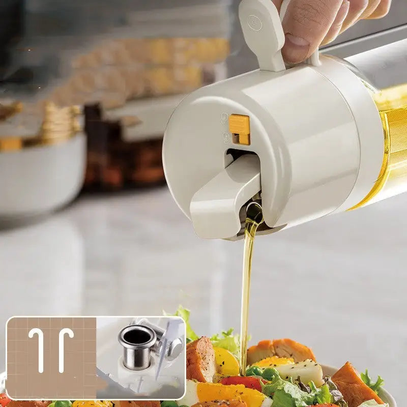  2 In 1 Oil Sprayer Bottle BBQ Cooking Oil Dispenser Olive Oil Pourers Sprayer Kitchen Baking Oil Mister Vinegar Bottle CJYD187611401AZ 30 R$ "Lar & Estilo'' "Lar & Estilo''