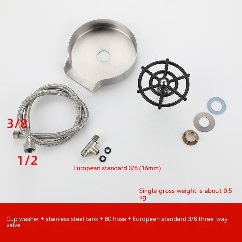  Bar Counter Cup Washer Sink High-pressure Spray Automatic Faucet Coffee Pitcher Wash Cup Tool Kitchen CJCF119569002BY 85 R$ "Lar & Estilo'' "Lar & Estilo''