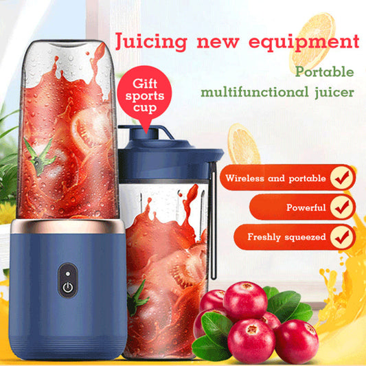  6blade Portable Blender Mini Juicer Cup Extractor Smoothie USB Charging Fruit Squeezer Blender Food Mixer Ice Crusher Portable Juicer Machine CJCF106586805EV 30 R$ "Lar & Estilo'' "Lar & Estilo''