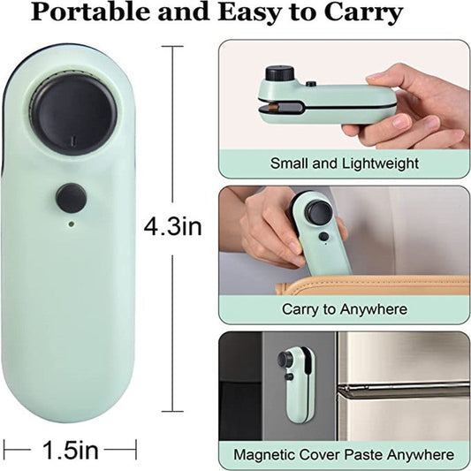 Cup Coffee Cup High Value Electric Bag Sealer, 2 In 1 Mini Bag Sealer Heat Seal Rechargeable And Cutter, Mini Chip Bag Sealer Heat Seal With Soft Magnetic Portable Heat Sealer With Cable USB Rechargeable Food Bag Sealing Machine CJCF1759178-Green 110 R$ "Lar & Estilo'' "Lar & Estilo''